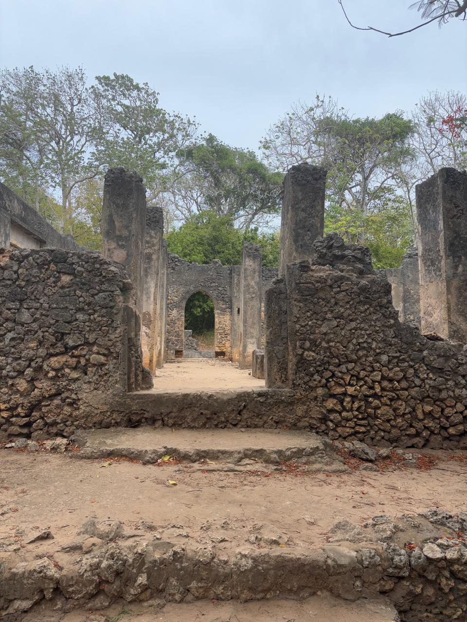 Ancient archway at the Gede Ruins near Watamu